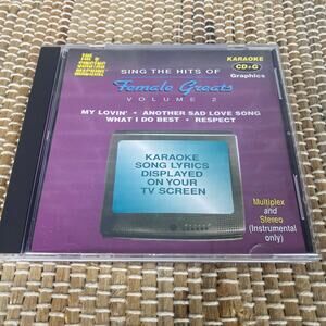 1996 Karaoke CD The Singing Machine Sing the Hits of Female Greats Volume 2